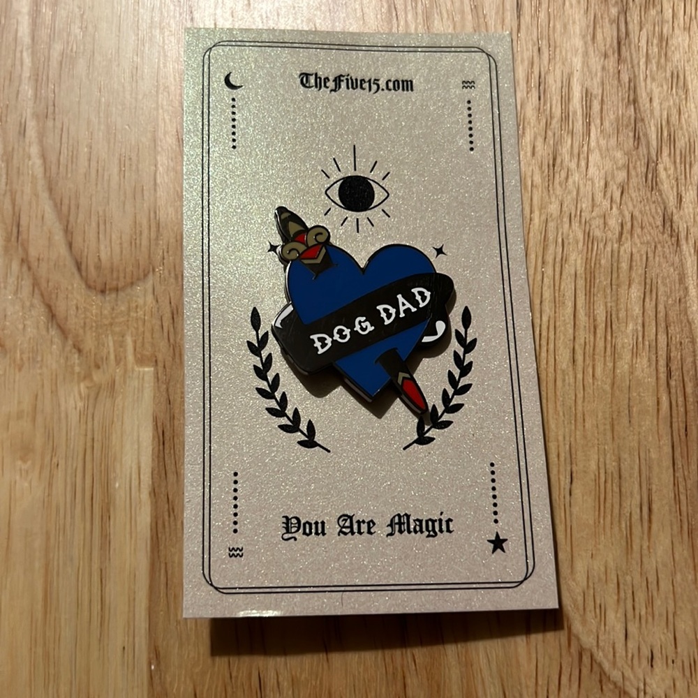 Dog Dad Enamel Pin